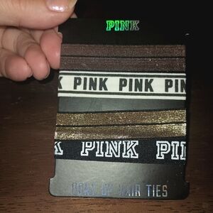 Pink Victoria's Secret Pony Up Hair Ties (4)